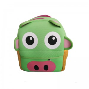 Personnalisé Imprimer Dessin animé Tissu ennéoprène léger Sacs à dos à bandoulière pour enfants Sac d\'école avec tissu ennéoprène