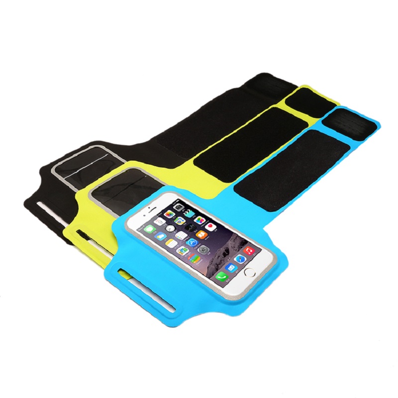 Marreuse de sport Sac de téléphone portable universel de l\'arrière-plan d\'entraînement avec porte-clés